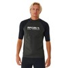 RIP CURL Mens Shock UV Short Sleeve Rash Vest Top