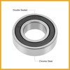Partuto 2 Pcs 6003-2RS Deep Groove Ball Bearing 17x35x10mm Double