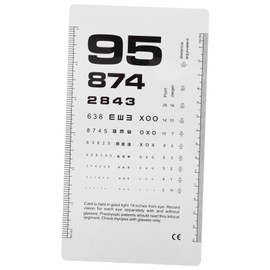 iplusmile 5pcs Vision Test Eye Chart Dual Sided Portable Snellen Chart for Vision Testing Compact Design for Easy Use Storage for Eye Exams The Go