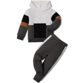 mksodopy - Conjunto de 2 piezas de ropa para niños pequeños, Negro -, 3 Años/4 Años