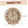 Ipetboom 1Set Decorative Desktop Clock Simple Style Silent Clock Elegant