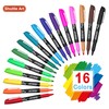 Shuttle Art Whiteboard Pens, 16 Colours Whiteboard Markers, Fine Point