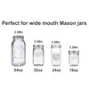 Mason Jar Honey & Syrup Pump Dispenser Lid fit 3.38
