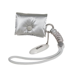 HPOD Compatible with AirPods Pro Case Cover,Fashionable and Trendy Down Jacket Headphone Bag with Portable Rope Compatible for Airpods Pro and Airpods 3 Case Cover (Silver)