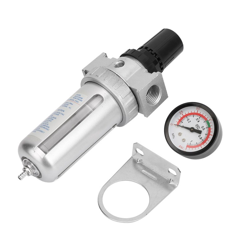 BSP 1/2" Air Compressor Moisture Water Trap Filter Regulator with