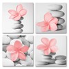 Genius Decor-Modern Wall Art Flowers and Pebble Stone Spa Pictures