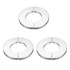 sourcing map 3 Pieces Wall Split Flange 201 Stainless Steel