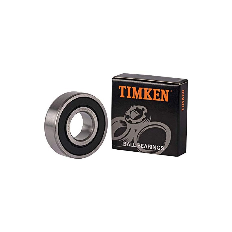 2PACK TIMKEN 6203-2RSC3 17x40x12mm Double Rubber Seal Bearings C3 Clearance