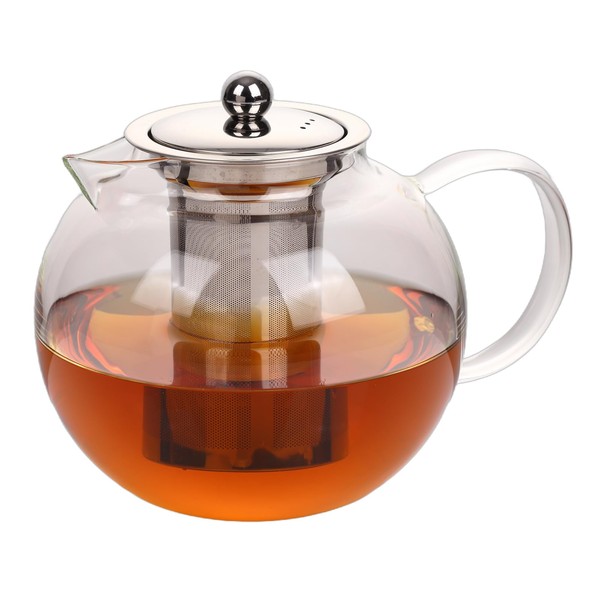 Glass Teapot 1200ml Kettle Teapot Tea Pot for Loose Tea