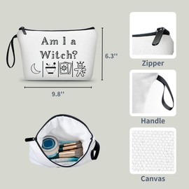 ARIOSEY Witchy Gifts,Cosmetic Bags for Women for Purse,Small Gifts for Women,Goth Gifts for Women,Witchcraft Cosmetic Makeup Bag,Witch Gifts,Witchy Purses for Women