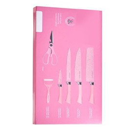 Knife Set,Kitchen Knife Set,Kitchen Decor,Knife Block Set,Colorful 6 Piece Stainless Steel Knife Set with Ergonomic Handle for Cutting,Multifunctional Chef Knives