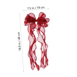 Ipetboom 1pc Oversized Bow Hair Clip Three Layers Elegant Ribbon Design for Weddings Parties and Daily Wear Hair Accessory for Women and Girls