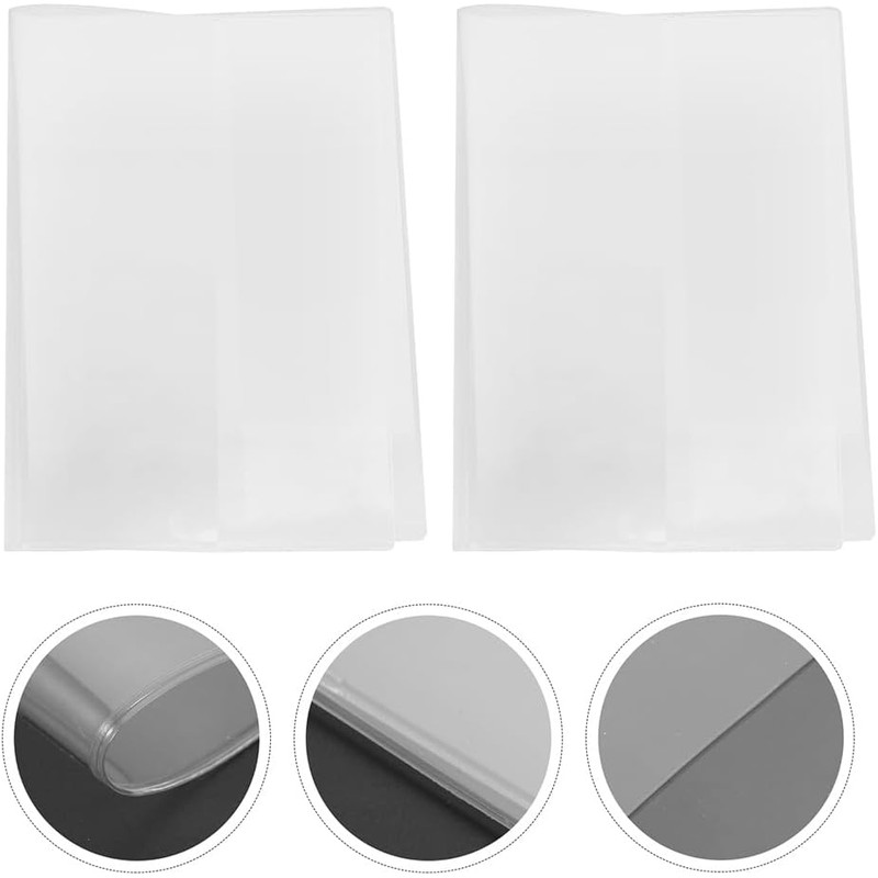 3 Fundas Impermeables Transparentes Para Cuadernos A5 Protector De Libros