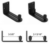 WINSOON New Sliding Barn Door Floor Guides Adjustable Stay Roller