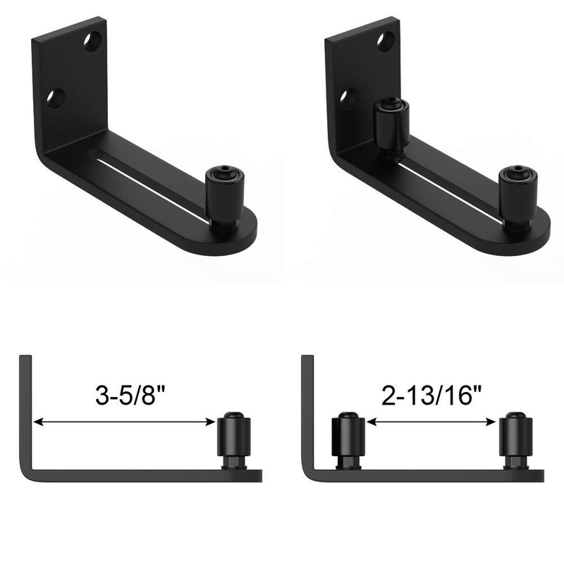 WINSOON New Sliding Barn Door Floor Guides Adjustable Stay Roller
