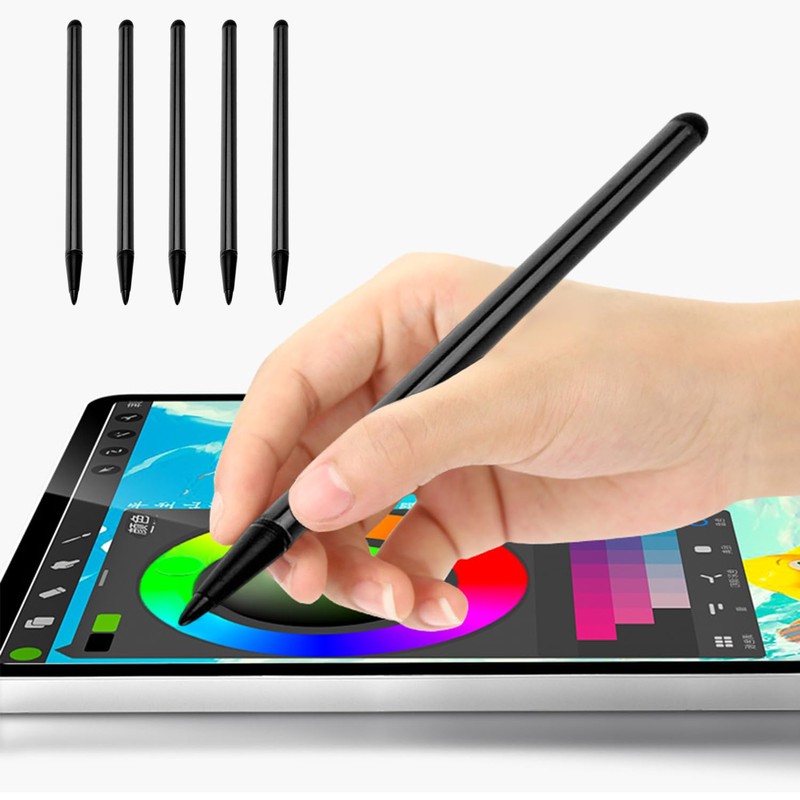 JTMKYO 5 Black Touch Screen Pens, Electronic Equipment Accessories, Capacitive