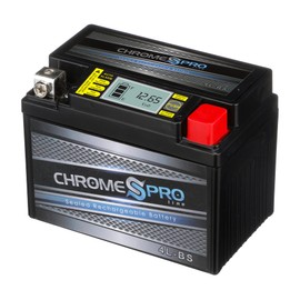 Chrome S Pro iGel YTX4L-BS Maintenance-Free 12V 4Ah Battery Replacement for ATV, Motorcycle, Jet Skis, Scooter, UTV, and More - Nut and Bolt (T3) Terminal