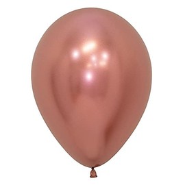 50 pcs 12" Metallic Latex Balloons for Wedding Birthday Christmas Party Decoration (Rose Gold)