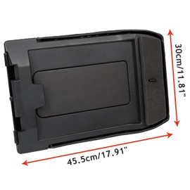 ECOTRIC Center Console Lid Compatible with 1999-2007 Chevy Silverado Tahoe Avalanche Suburban GMC Sierra Yukon Escalade Replacement for 19127364 19127365 19127366 Black