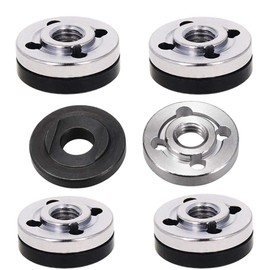 4 Pairs Flange Replacement Flange Lock Nut for Inner and Outer Flange 9523 for Fixing Grinding Discs Electric Angle Grinder Angle Replacement Accessory Parts Inner Diameter 0.6 inch (16 mm)