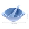 OUNONA 4 Piece Kids Bowl Set Straw Material Break-Resistant with