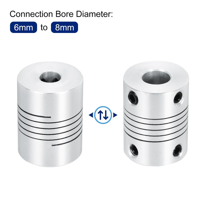 QUARKZMAN 4 Pieces 6 mm to 8 mm Aluminium Alloy