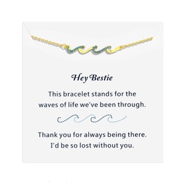Zvivzhou Best Friend Bracelet,Friendship Gifts for Women,Gifts for Friend,Bracelets for Bestie Sister Daughter Mom Christmas Valentines Day Birthday Gifts