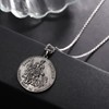 LES OSEWA Saint Florian Necklace for Firefighters 925 Sterling Silver