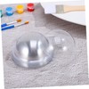 Totority 20pcs Clear Half Sphere Plastic Domes for Crafts Durable