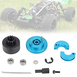 RC Speed Clutch Set, 13T Flywheel Speed Clutch Variator Set 1/10 RC Clutch and Bearing Set Suitable for 1:10 RC Nitro Engine(Blue)