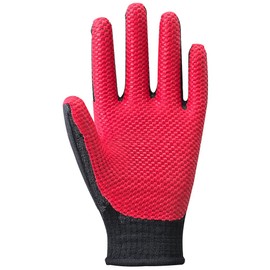 ATOM Comfort Rubber Backless Gloves, Large, 157 Red