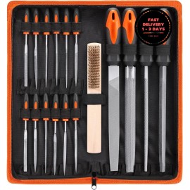 REXBETIST Juego de limas de metal de 25 piezas, acero de primera calidad