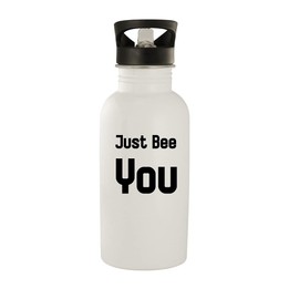 Molandra Products Just Bee You - 20oz Stainless Steel Water Bottle, White