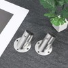Uonlytech 2Pcs Adjustable Socket Bracket Support Holder Stainless Closet Rod