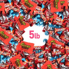 Chocolate Candy Variety Pack, 5lb Pack of Bulk Chocolate Candy Individually Wrapped, Perfect Chocolate Candy Assortment for Stocking Stuffers, Ideal Assorted Chocolates for Family and Friends