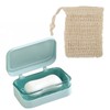 CLKE Soap Box, with Removable Drainer and Lid, 2 Layers