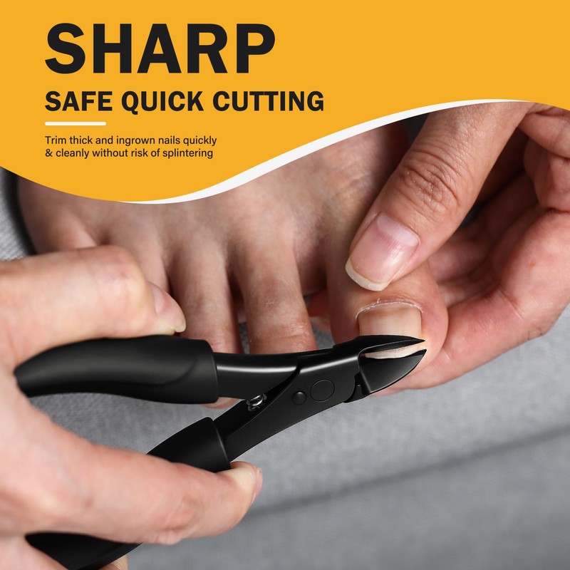 BEZOX Toe Nail Clippers for Thick Toenails for Seniors –