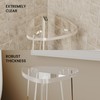 GOIOOIA Acrylic Corner Shower Stool for Shaving Legs 11.65" D
