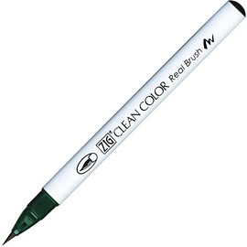 Zig Clean Color Real Brush Marker Pen 400 Marine Green