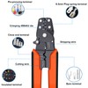 smseace Orange Wire Crimping tool Wire crimper,stripper and cutterfor insulated/Bare/Heat