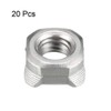 sourcing map Pack of 20 Welding Nuts M8 Square UNC