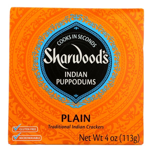 Sharwood Plain Puppodums (12x4oz)