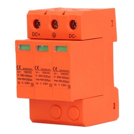 DC Surge Protector Visual Window Overheat Protection Quick Response PV Surge Protective Device 3P 40kv 1000V