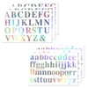 YS-049 English Stickers (Uppercase & Lower Case) Alphabet Large Aurora
