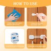 5 Pcs Child Safety Cupboard Locks, Cupboard Locks for Children,