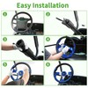 10L0L Golf Cart Steering Wheel, Universal Design Fit for Yamaha