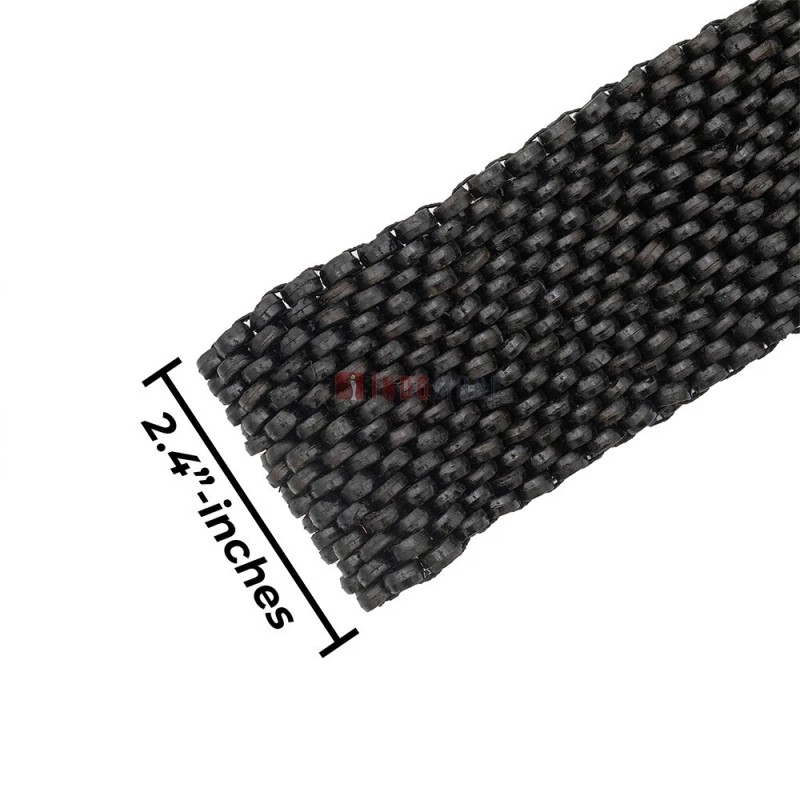 IndoMode Black Color Handcrafted Coconut Shell Elongated Beads Elastic BALI