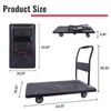 Dawot 1320lbs Foldable Platform Truck Dolly with Swivel Wheels, Heavy