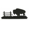 Innovative Fabricators, Inc. Bison Buffalo & Fence Mailbox Topper