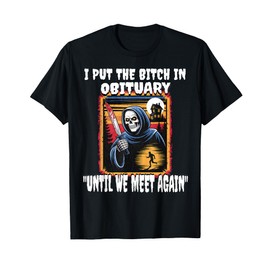 Funny Horror Grim Reaper Costume Adult Men T Shirt T-Shirt